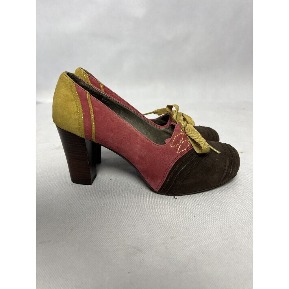 Anthropologie Pilcro Letterpress Nolana Suede Pumps Women’s Size 8 - Picture 5 of 9